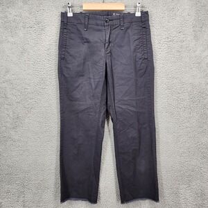 Anthropologie G1 Paper Twill Cropped Pants Women Size 2 Charcoal Gray Raw Hem